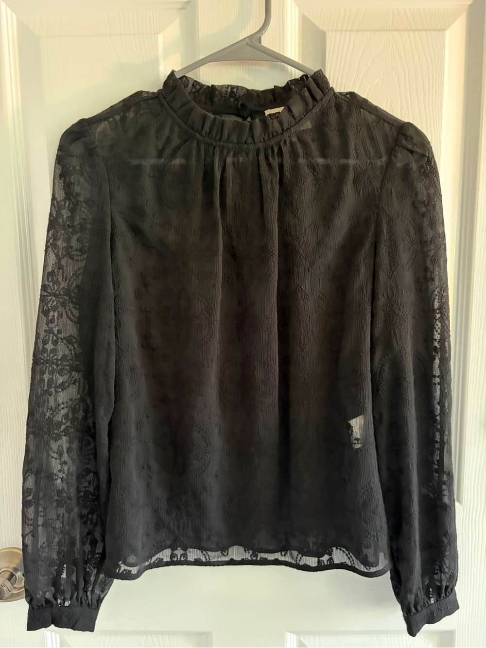 Sezane Valentine Blouse Black - Size 34